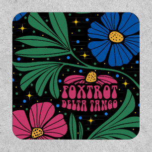Foxtrot Delta Tango Flower Boho Patch