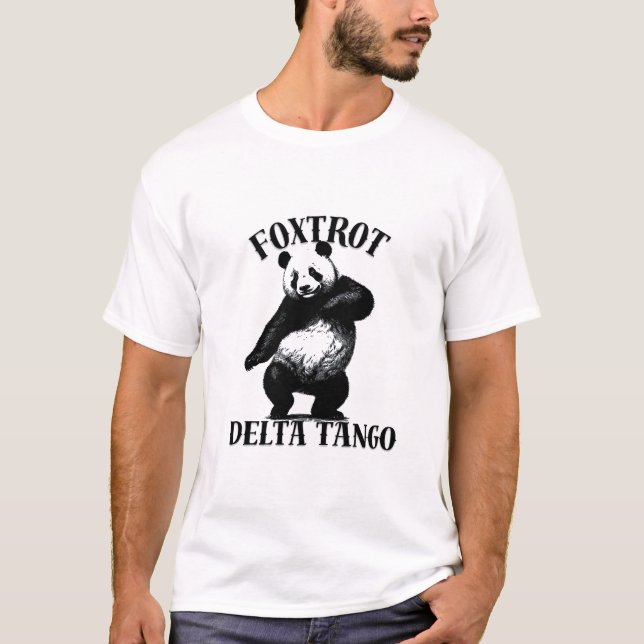 Foxtrot Delta Tango Panda t-shirt (Front)