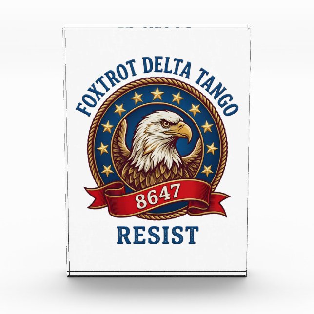Foxtrot Delta Tango Resist Photo Block (Front)