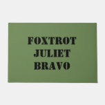 FOXTROT JULIET BRAVO DOORMAT