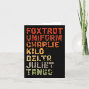 Foxtrot Uniform Djt  Card