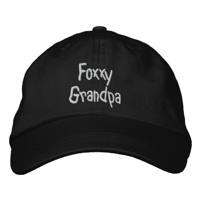 Foxxy Grandpa Embroidered Baseball Hat (Front)