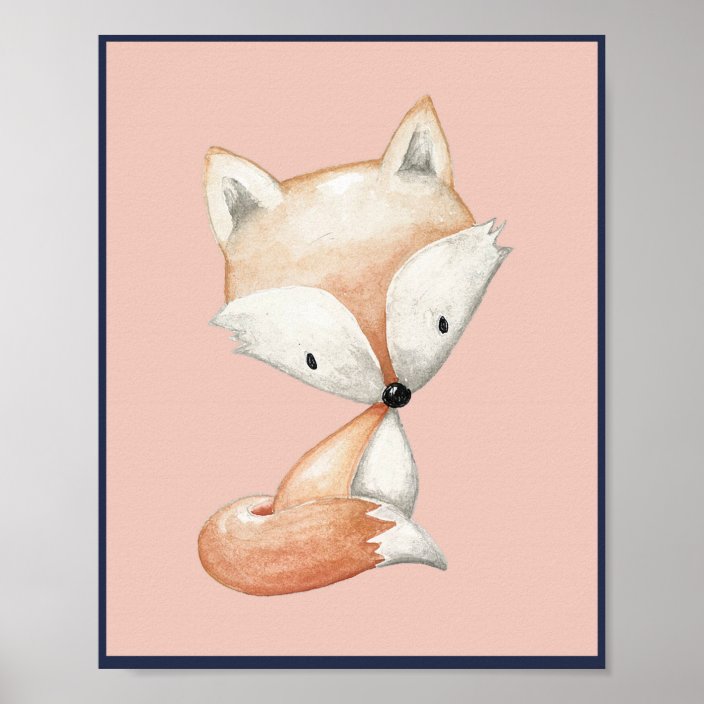 Foxy Art Foxy Wall Art Print Printable Fox Decor Zazzle Com