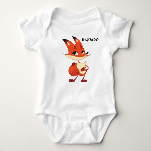 Foxy Baby Jersey Sleeper Baby Bodysuit