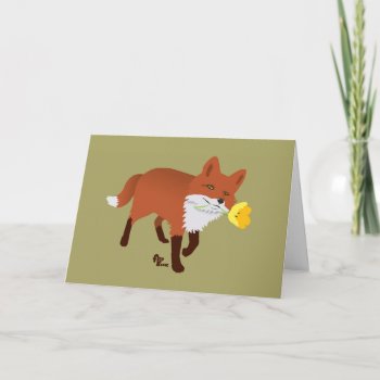 Foxy Birthday Card by flopsock at Zazzle