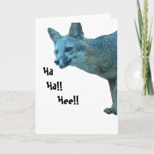 Foxy Birthday Card