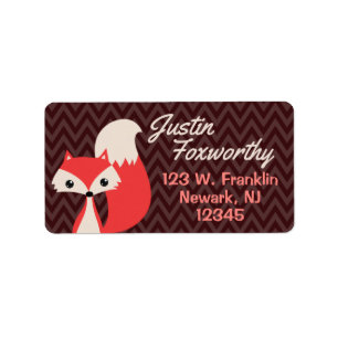 Foxy chevron label
