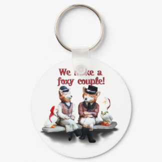 Foxy Couple Keychain