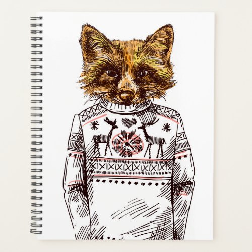 Foxy Dressed Fox Planner