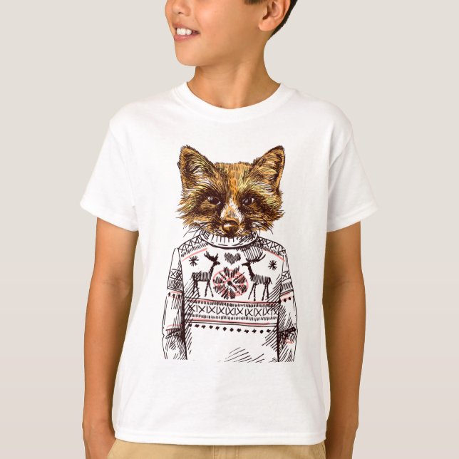 Foxy Dressed Fox T-Shirt (Front)