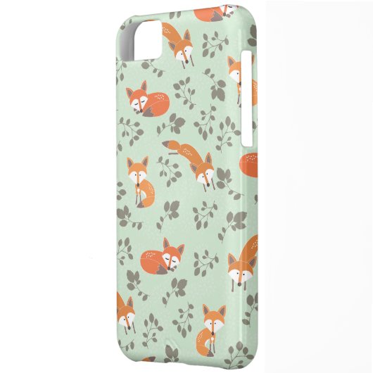 Foxy Floral Pattern Case-Mate iPhone Case (Back Left)
