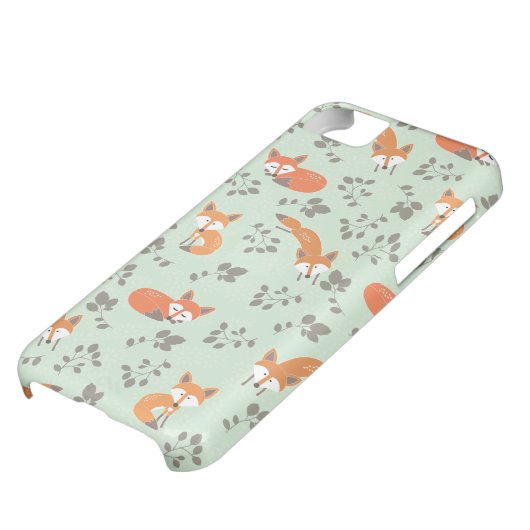 Foxy Floral Pattern Case-Mate iPhone Case (Bottom)