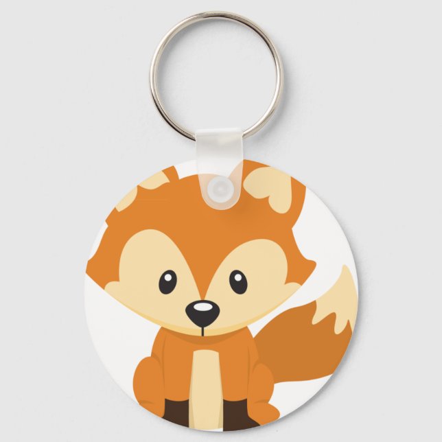 Foxy fox keychain (Front)