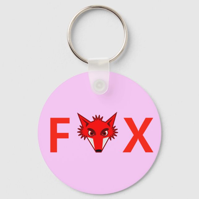 Foxy Fox Keychain (Front)