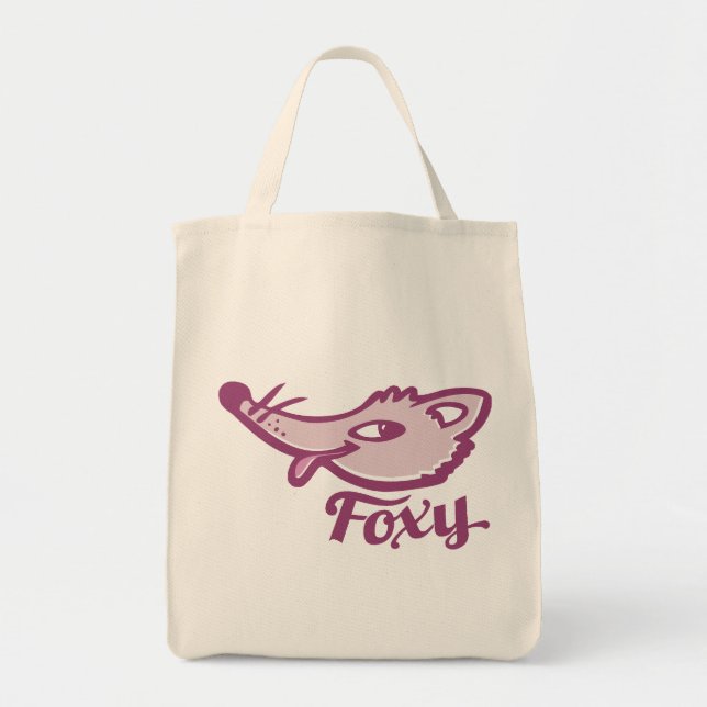 Foxy fox pink graphic bag (Front)