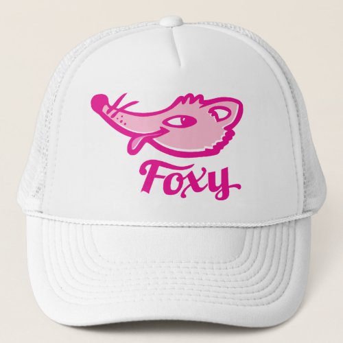 Foxy fox pink logo hat