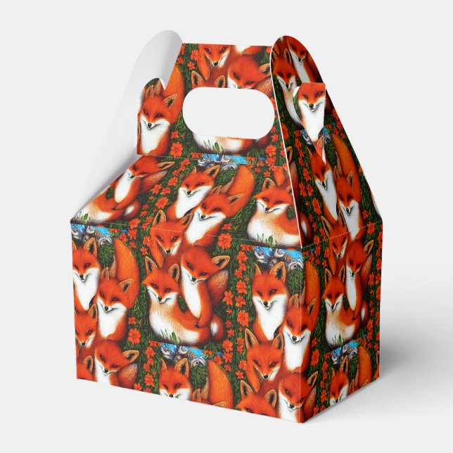 Foxy Fun  Favor Boxes (Front Side)