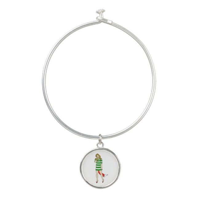 foxy girl   bangle bracelet (Front)