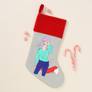 foxy girl christmas stocking