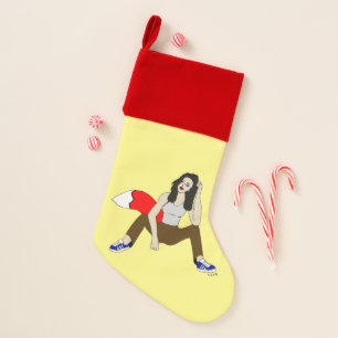 foxy girl christmas stocking