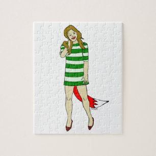 foxy girl jigsaw puzzle