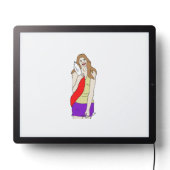 foxy girl LED sign (Lights Off)