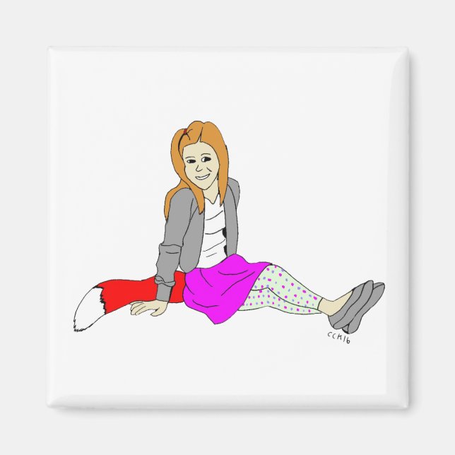 foxy girl  magnet (Front)