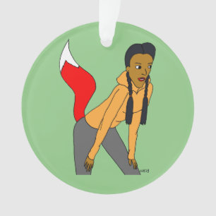 foxy girl     ornament