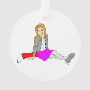 foxy girl  ornament