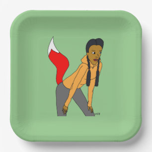 foxy girl      paper plates