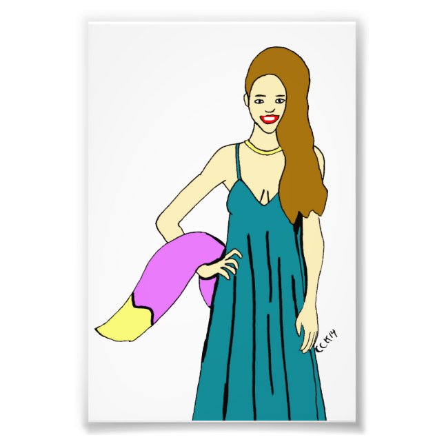 foxy girl photo print (Front)