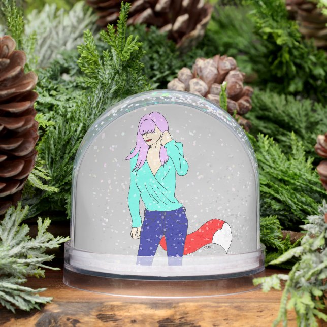 foxy girl   snow globe (Winter)