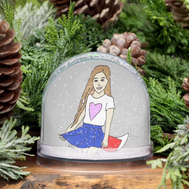 foxy girl  snow globe (Winter)