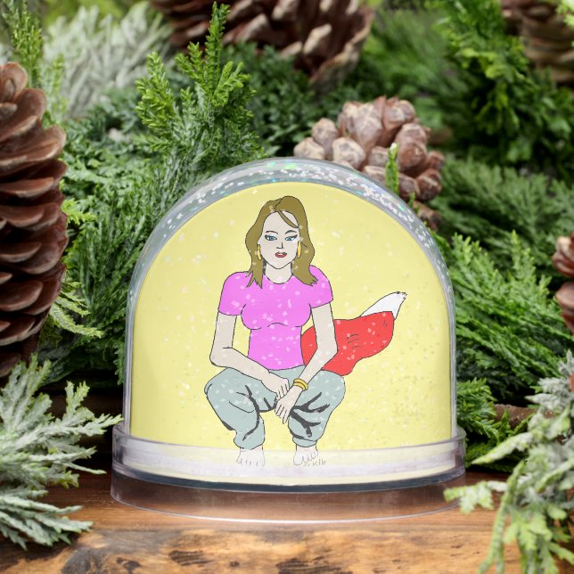 foxy girl  snow globe (Winter)