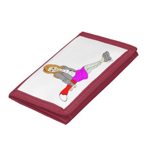 foxy girl trifold wallet
