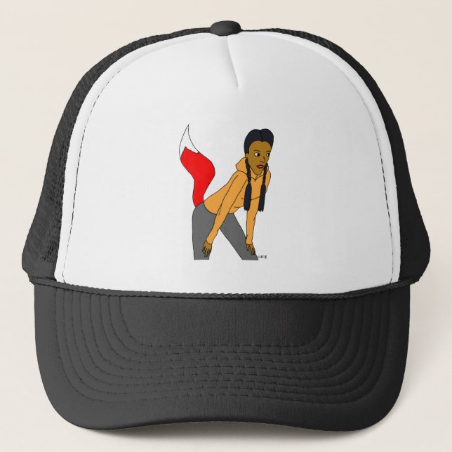 foxy girl  trucker hat (Front)