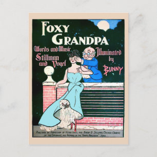 Foxy Grandpa Funny Vintage Image Copy Postcard