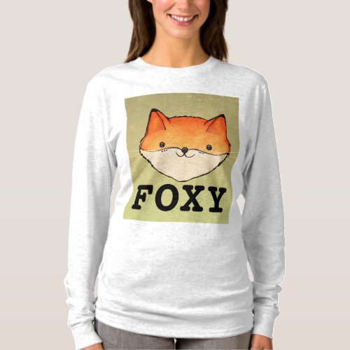 FOXY LADIES FUNNY FOX T_SHIRTS