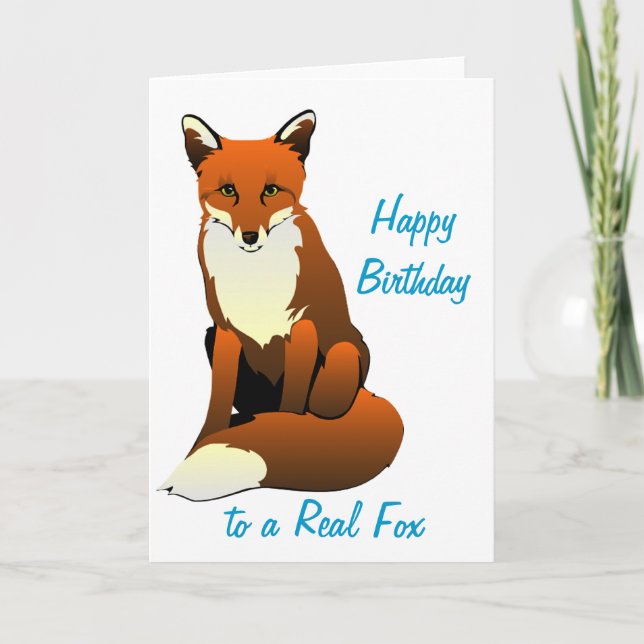 Foxy Lady Birthday Card (Front)
