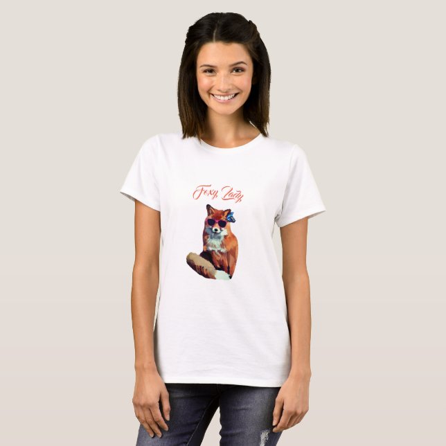 Foxy Lady Cute and Funny T-shirt (Front Full)