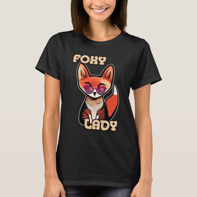 Foxy Lady | Cute Fox T-Shirt (Front)