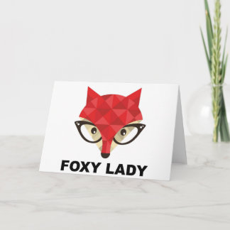 Foxy Lady Greeting Card