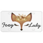 Foxy Lady License Plate at Zazzle