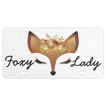 Foxy Lady License Plate by JLBIMAGES at Zazzle