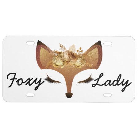 Foxy Lady License Plate