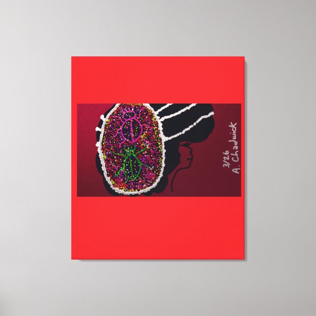 Foxy Ladybug Bride Canvas Print (Front)