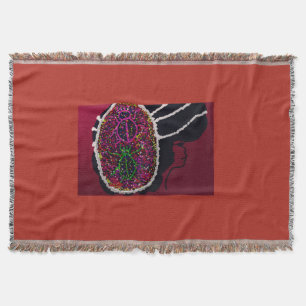 Foxy Ladybug Bride Throw Blanket