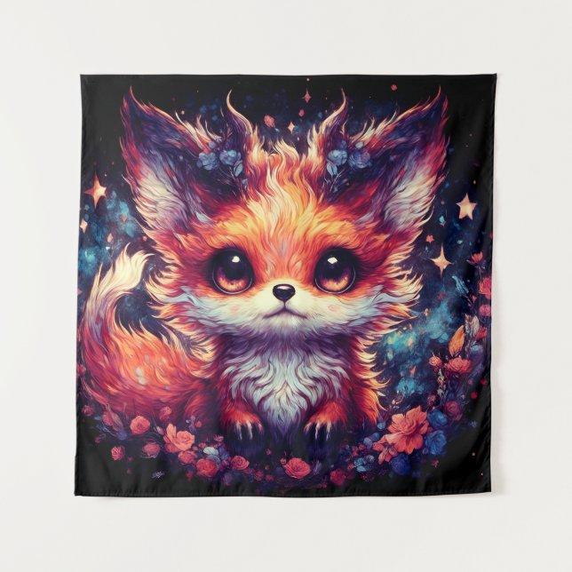 Foxy Little Devil Tapestry (Front)