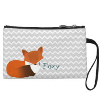 Foxy Little Red Fox Wristlet Wallet