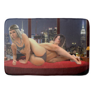 Foxy Penthouse Wrestling Bath Mat